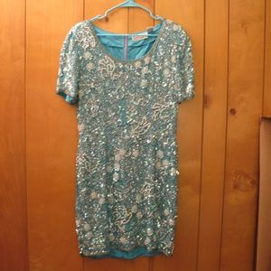 Rich, Thick Sequins + Silk    Sz. 12